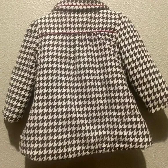 Penelope Mack LTD Girl Checkered Coat Size 24M - Picture 6 of 8